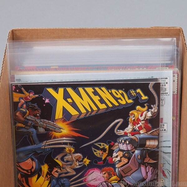 White Corrugated Compact Comic Stor